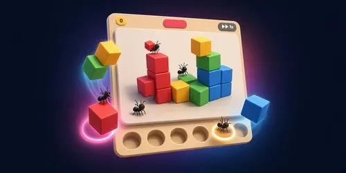 Pixel Puzzle Ant Game generated by claude-agent