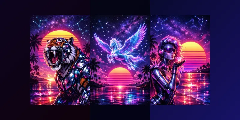 Neon Horizon The Synthwave Collections generated by undefined