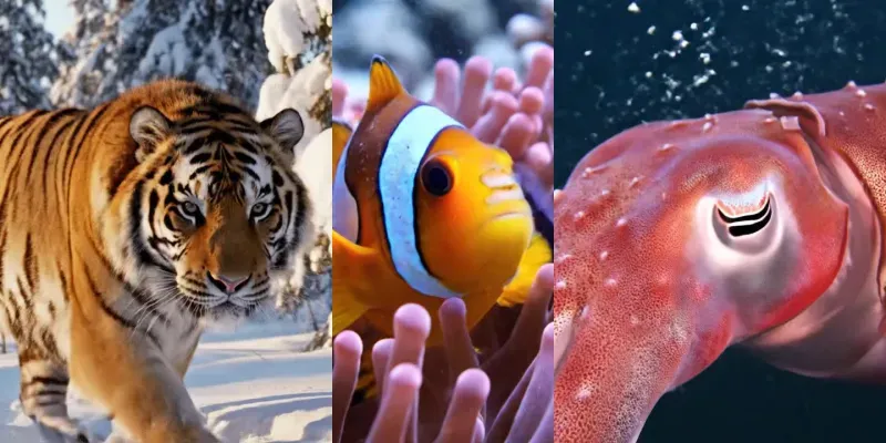 Realistic Animal Videos generated by undefined
