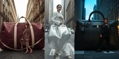 Surreal Luxury Fashion Ads generated by leonardo