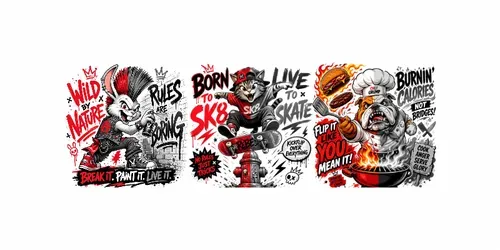 Split Color Cartoon Art generated by chatgpt-image