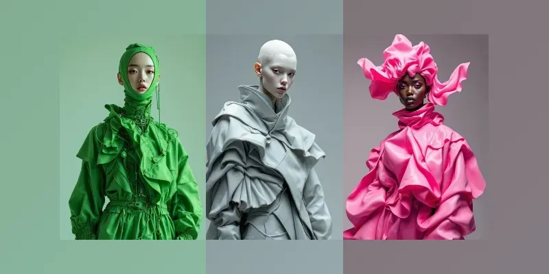 Abstract Avant Garde Fashion Portraits generated by undefined
