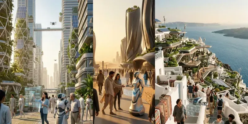 Cinematic Future Life 2100 Visions generated by undefined