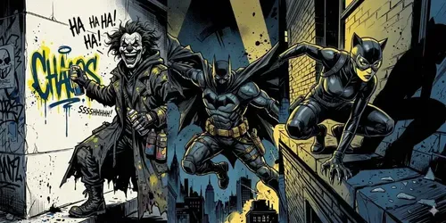 Noir Graphic Novel Comic Art Generator generated by gemini-image