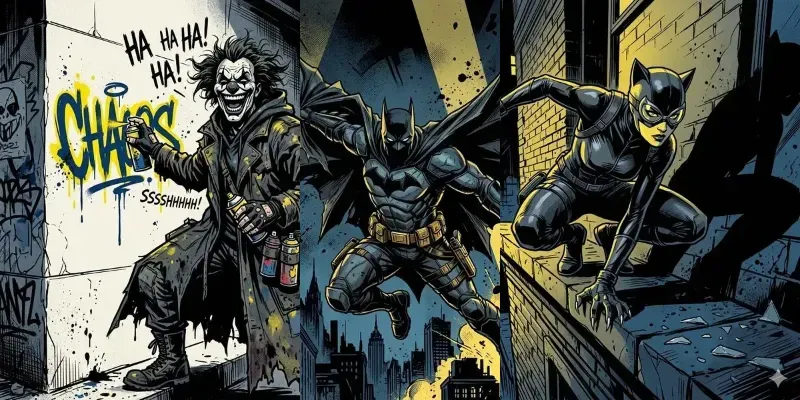 Noir Graphic Novel Comic Art Generator generated by undefined