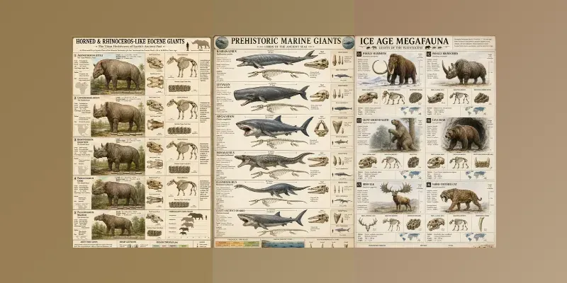 Paleogene Beasts Atlas Poster Compendiums generated by undefined