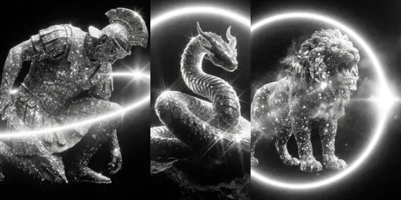Diamond Stardust Sculpture Art generated by undefined