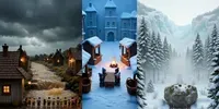 Miniature Giant Hand Rescues grok-video prompt mini thumbnail