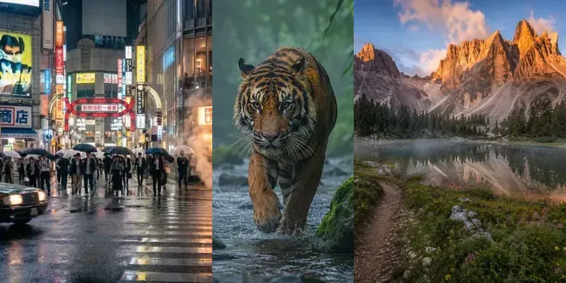 Realistic Wildlife Travel Photos generated by undefined
