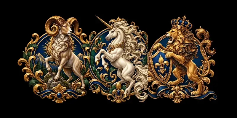 Majestic Heraldic Designs Logos generated by undefined