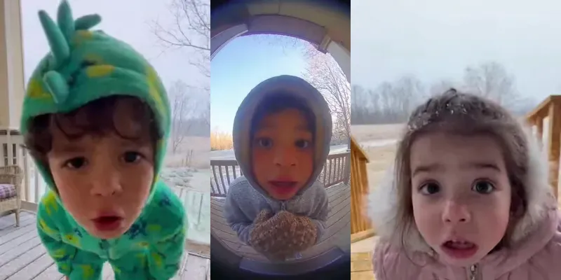 Pov Of Angry Toddlers At The Doors generated by undefined