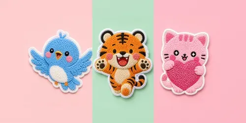 Vibrant Tufted Chibi Patch Collections generated by chatgpt-image