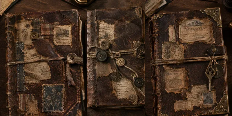 Leather Junk Journal Cover Generator generated by undefined