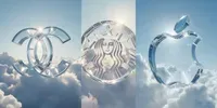 Premium Glass Logos In The Sky leonardo prompt mini thumbnail