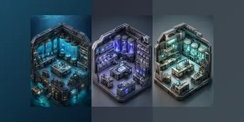 Isometric Scifi Research Dioramas generated by chatgpt-image