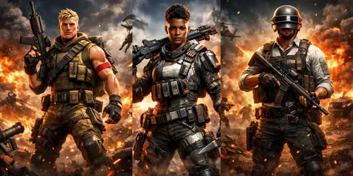 Cinematic Video Game Posters generated by chatgpt-image