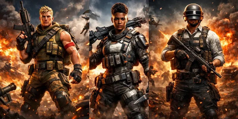 Cinematic Video Game Posters generated by undefined