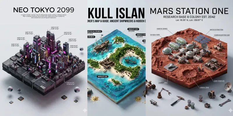 3D Isometric World Guide Creators generated by undefined