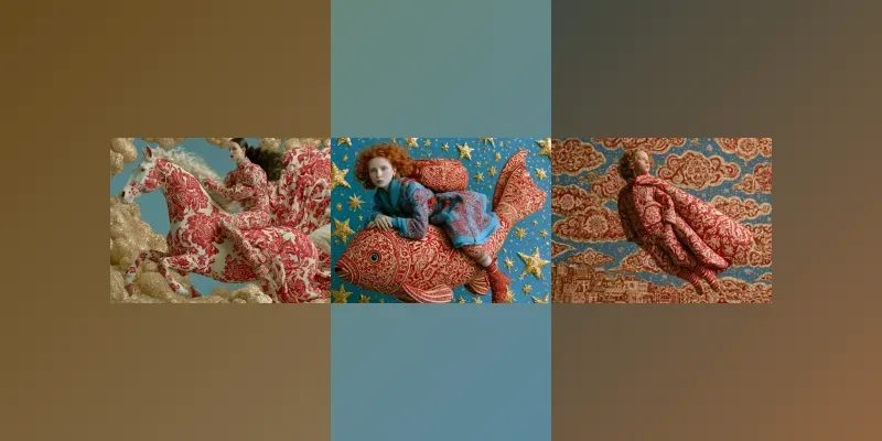 Surreal Folk Glitter Editorials generated by undefined