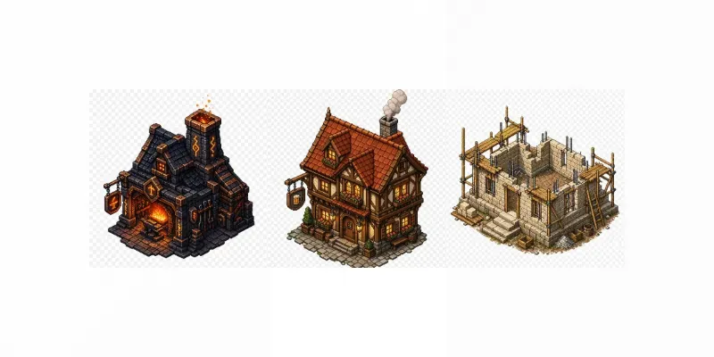 Isometric Building Structures generated by undefined