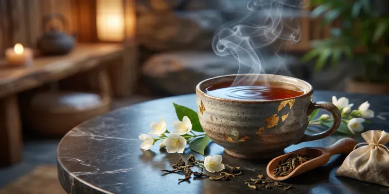 Luxury Tea Ritual Art generated by undefined