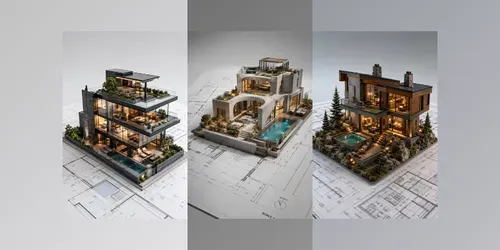 Luxury Architectural Miniatures generated by chatgpt-image
