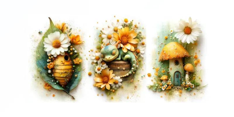 Bumblebee Spring Flight Junk Journals generated by undefined