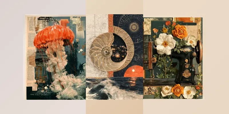 Surreal Editorial Collages generated by undefined