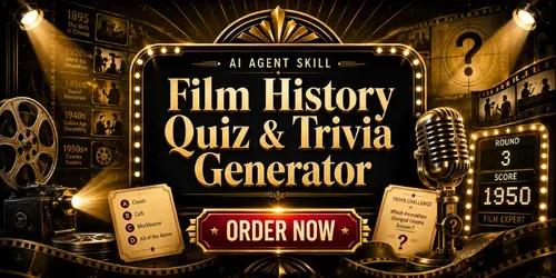 Film History Quiz Trivia Generator generated by chatgpt-skill