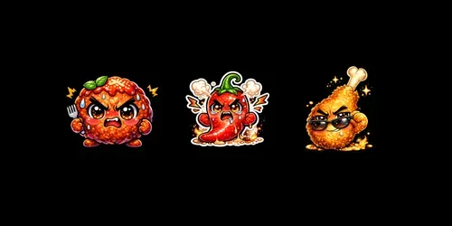 Messaging App Expression Emoji Assets generated by chatgpt-image