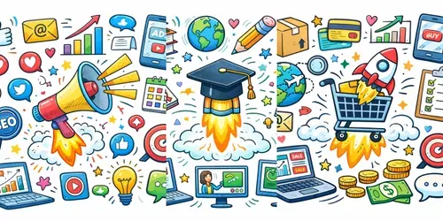 Startup Business Doodle Illustrations generated by chatgpt-image