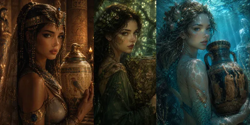 Fantasy Female Portraits generated by undefined