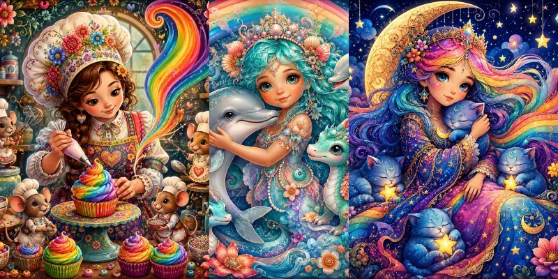 Whimsical Rainbow Soul Art Dreamy generated by undefined