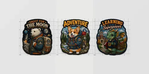 Cute Embroidered Patch Collections generated by chatgpt-image