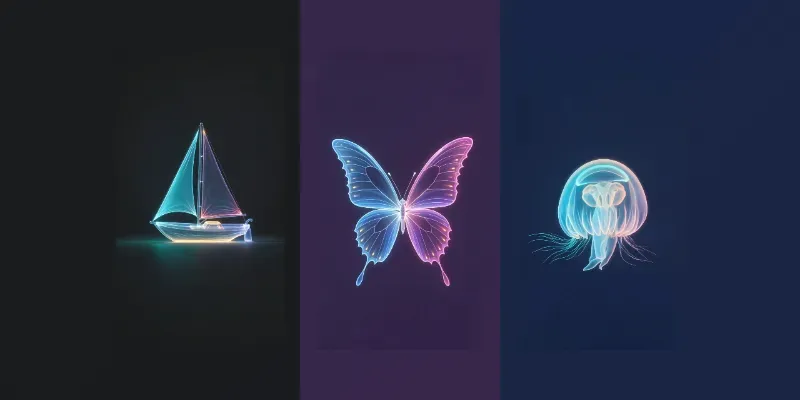 Neon Psychedelic Motion Videos