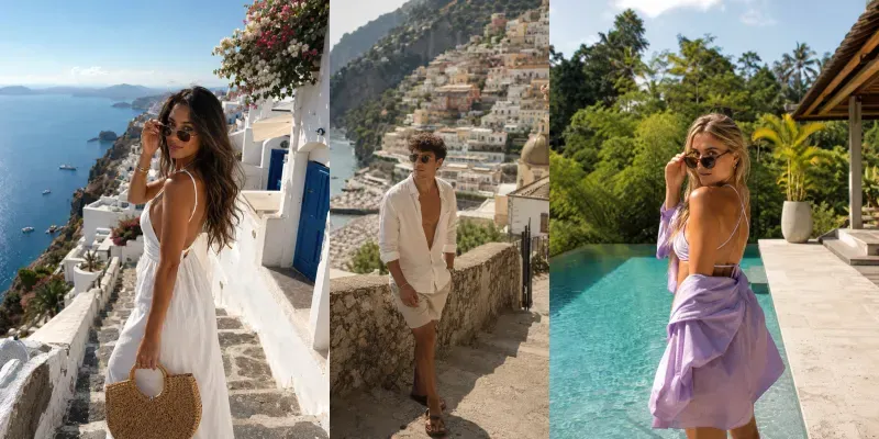 Summer Travel Influencer Photos Instagram generated by undefined