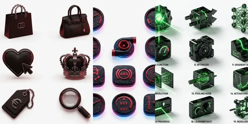 Tactile Noir Pro 3D Icon Studios generated by undefined