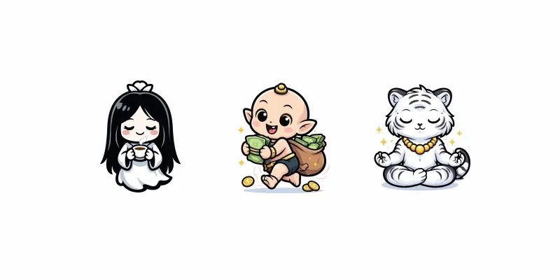 Cute Cartoon Ghosts For Kids generated by undefined