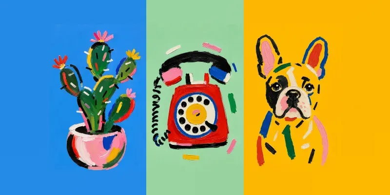 Abstract Painted Portrait Posters generated by undefined