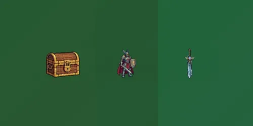Retro Pixel Art Game Assets generated by gemini-image