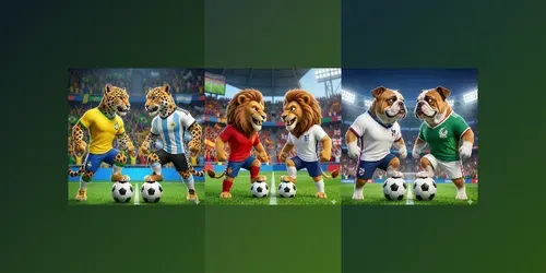 3D Versus Football Matchup Generator generated by gemini-image