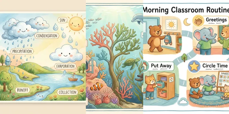 Classroom Storybook Poster Art Builders generated by undefined