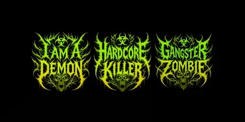 Deathcore Typography generated by chatgpt-image