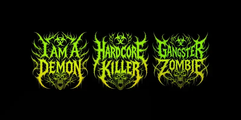 Deathcore Typography generated by undefined