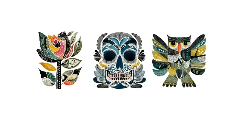 Surreal Folk Designs For Tshirts generated by undefined