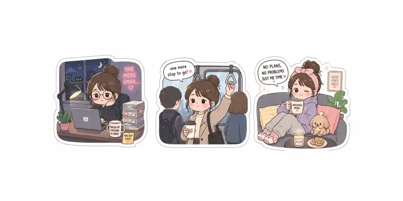 City Life Chaos Stickers generated by undefined