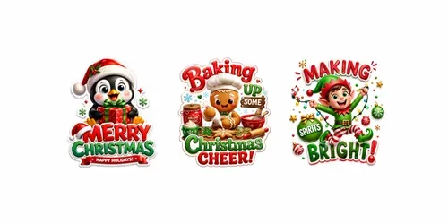 Cute Holiday Sticker Creators generated by chatgpt-image