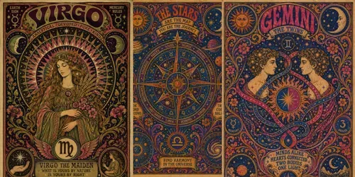 1960s Psychedelic Zodiac Posters generated by chatgpt-image