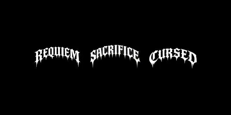 Special Gothic Writings For Tshirts generated by undefined