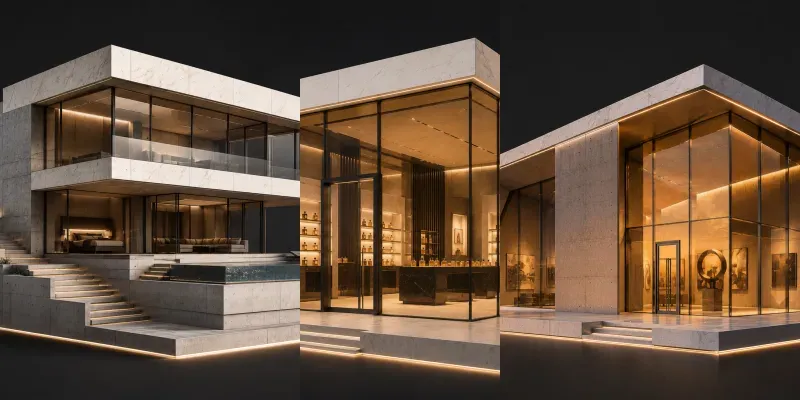 3D Luxury Architecture generated by undefined